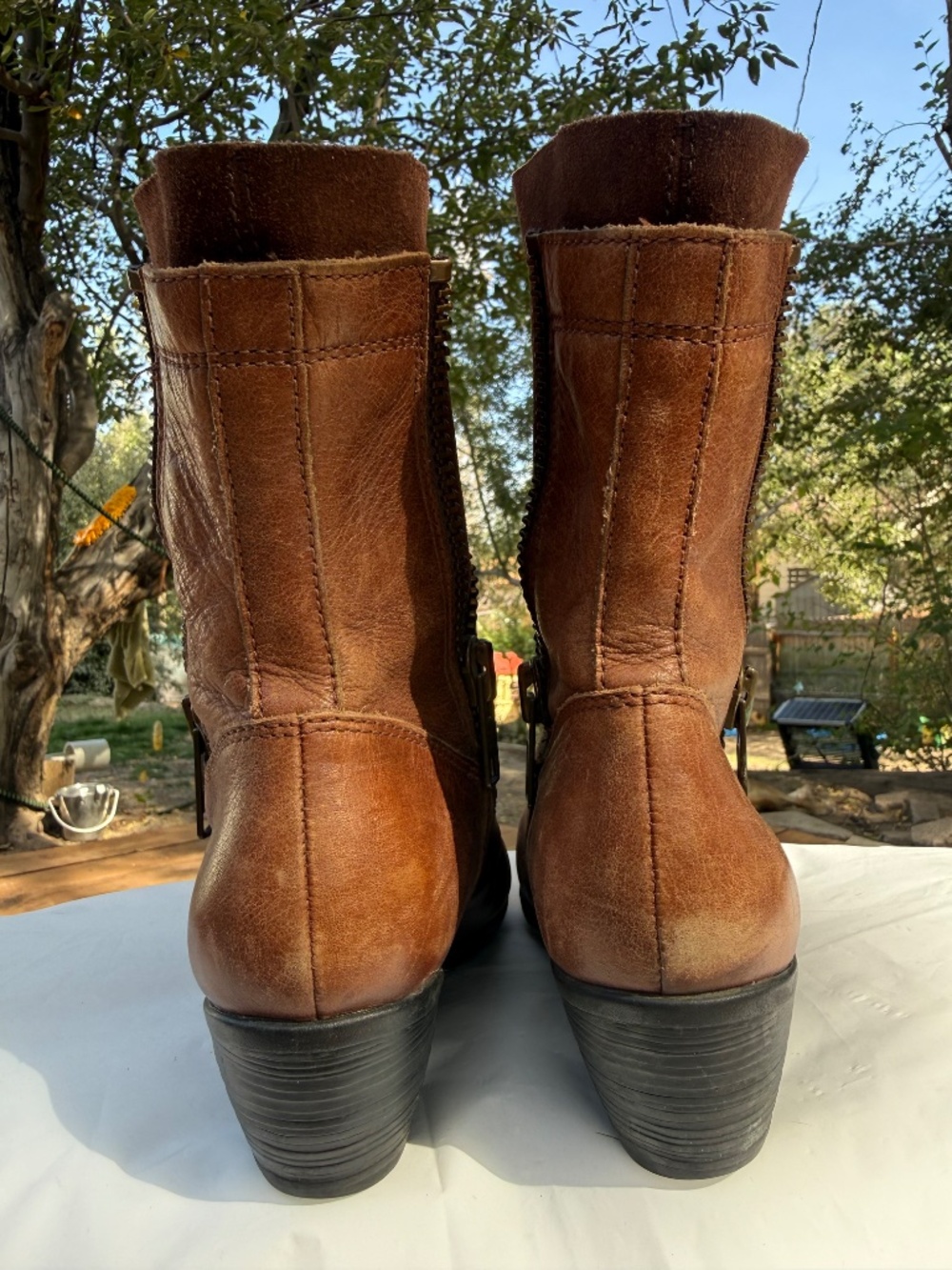 Børn Mila Leather Ankle Boots - Picture 7 of 11